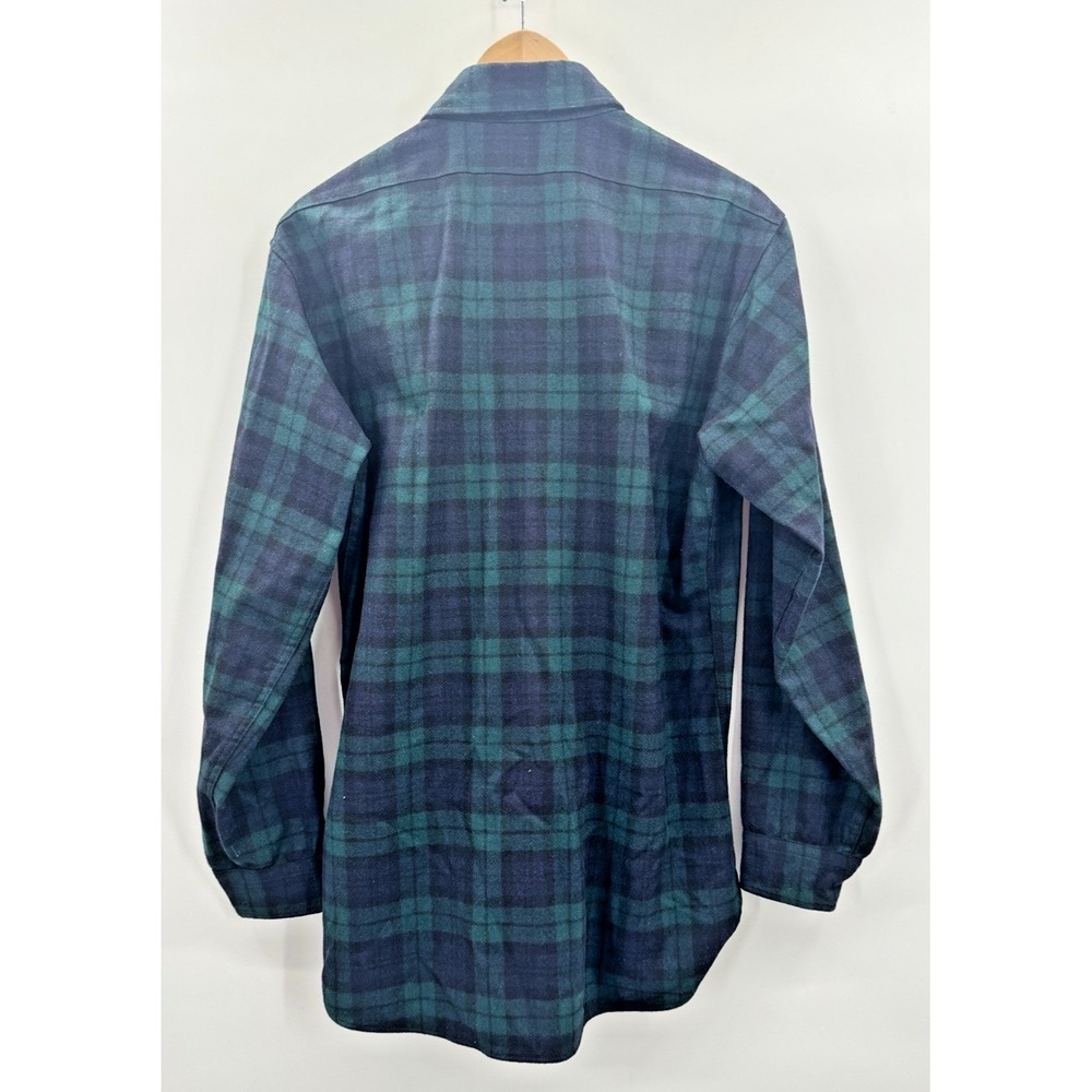 Vintage Pendleton Wool Shirt Authentic Black Watch Tartan Plaid Preppy Country - Picture 2 of 12